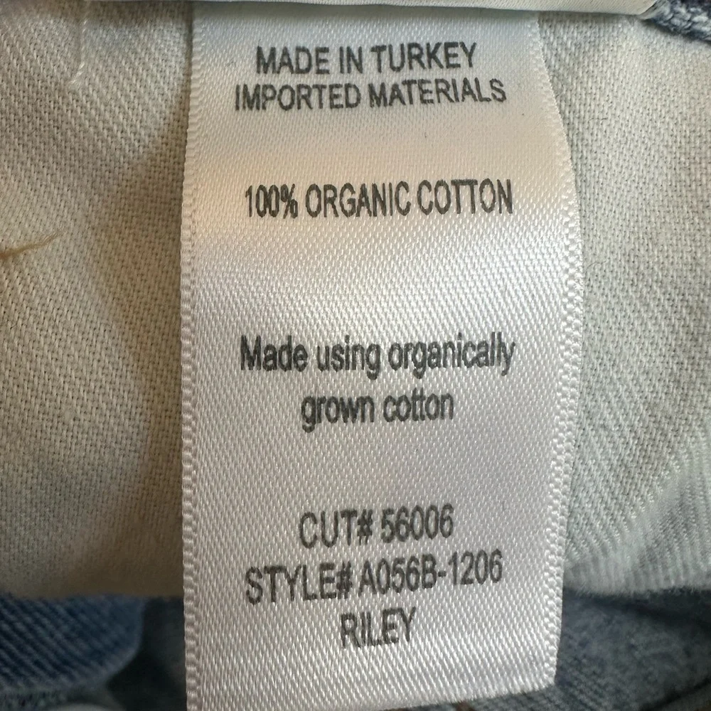Agolde Riley Cropped Light Wash Jeans. Size 26 - Picture 9 of 9